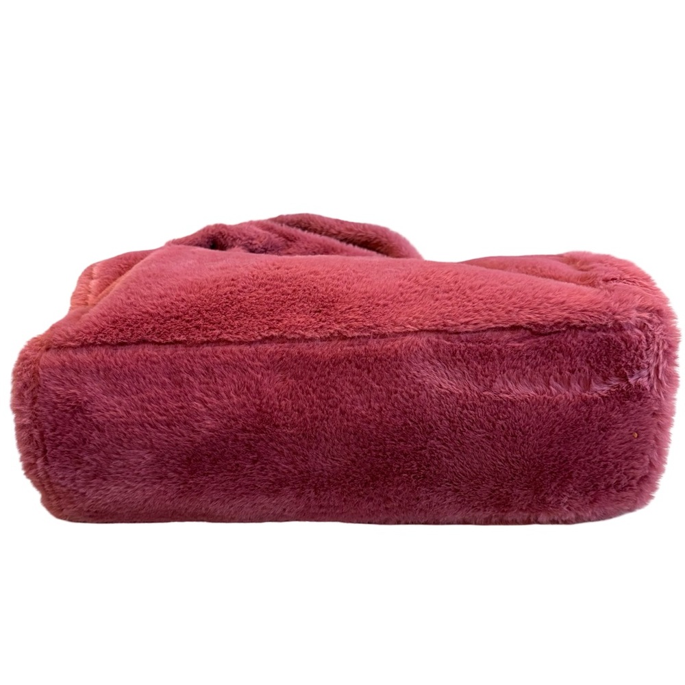 Anthropologie Faux Fur Soft Fluffy Rose Pink Bag Tote - Picture 8 of 15